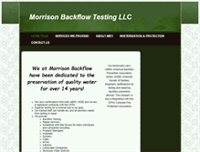 Tablet Screenshot of morrisonbackflow.com